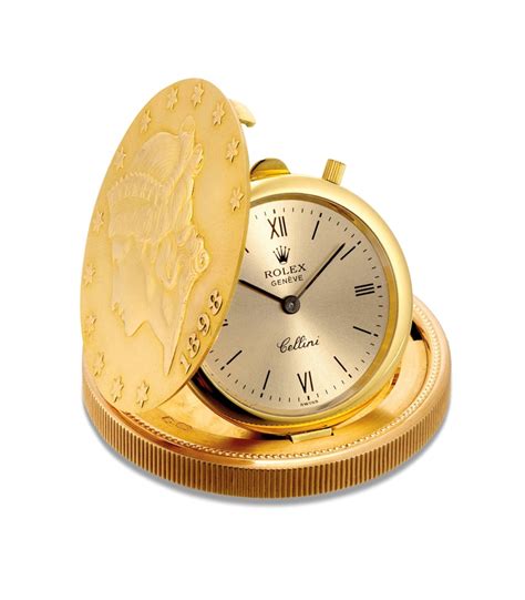 rolex coin clock